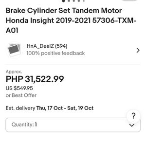 Honda Brake Cylinder